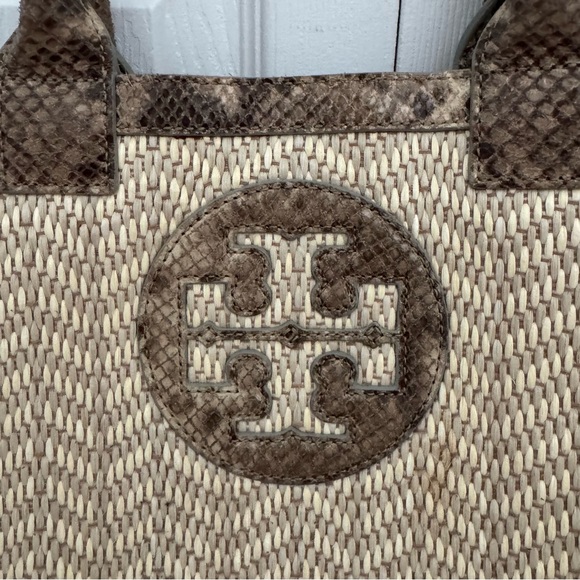 Tory Burch Brown and Cream Tote Bag - Picture 2 of 6